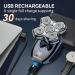 MAXGROOM 5-in-1 Waterproof Head Shaver for Bald Men - LED Display USB Rechargeable Travel Pouch | Ultimate Grooming Tool - Buy Online on GoSupps.com