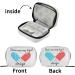 Naanle Blue & Red 7-Day Pill Organizer Bag - Compact Vitamin Travel Case with Zipper | Cartoon Design 4.6x3.14x1.88 Inch - Buy Online on GoSupps.com