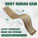 Buy Runature Real Hair Tress Extensions - Ash Blonde & Platinum Blonde Sew-In Weft Remy 40cm (16 inch) 100g #18AP60 - Buy Online on GoSupps.com