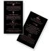 Teeth Whitening Aftercare Cards - Pack of 50 | 2x3.5 inch Double Sided Business Cards | Wallet Size | Black & Rose Gold Glitter - Buy Online on GoSupps.com