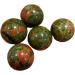 3 Natural Green red one Eye Spheres Stone JZIGTDEM - Buy Online on GoSupps.com
