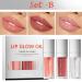 3 Color Plumping Lip Oil | 3-IN-1 Hydrating Gloss & Tinted Balm | Long Lasting Moisturizing Shine | International Shipping Available - Buy Online on GoSupps.com