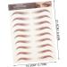 Hemoton 24 Pcs Eyebrow Transfer decals make up 3d 6d hair-like eyebrows sticker False Eyebrows - Buy Online on GoSupps.com