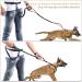 Vivaglory Free-Handed Dog Leash with Double Anti-Shock Bungees & Padded Handles - Reflective Waist Running Leash for Medium Large Dogs - Black/Orange M (Fits Waist 83-147cm) - Buy Online on GoSupps.com