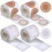 JenPen 400 Pcs Mens Nipple Covers, Tape Pasties Patch Protector Sets for Runners Anti Chafing Stickers Guard Disposable Adhesive Bandage Sports Gym Daily, White and Nude Color