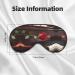 Red Rose Piano Print Eye Mask - Ultra-Soft Light-Blocking for Comfort & Restful Sleep | International Shipping - Buy Online on GoSupps.com