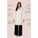 Professional Fitted Women's Lab Coat - Beige, Small - 38 Long, 5 Pockets - Ideal for Medical & Science Use - Buy Online on GoSupps.com
