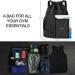 Barn Eleven 2023 Sports Backpack Waterproof Drawstring Bag with Shoe Compartment & Bottle Holder (Deep Blue) - Buy Online on GoSupps.com