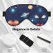 Starry Sky Universe Eye Mask | Soft Comfort Sleep Shade for Travel Yoga & Shift Work - Unisex - Buy Online on GoSupps.com