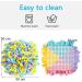 YEAKOO Dog Snuffle Mat 45x45cm Hand Woven Smell Training Toy - Yellow/Purple/Blue - Buy Online on GoSupps.com