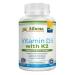 Athena - Vitamin D3 2000IU with K2 (MK7) - 90 Chewable Tablets - Supports Immune System - Muscle Energy - Strong Bones - Healthy Dental