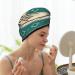 Super Absorbent Hair Towel & Shower Cap - Quick Dry Turban for Curly Long Thick Hair - Ethnic Indiana Southwest Tribal Aztec Design - Women's Hair Wrap (One Size - Buy Online on GoSupps.com