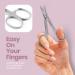 FABINOC Professional Curved Cuticle Scissors for Dead Skin | German Quality Stainless Steel | Extra Sharp Fine Tip Manicure Beauty Scissors for Men and Women Cuticle Scissors-curved - Buy Online on GoSupps.com