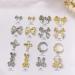Metal Nail Art Studs 3D Metal Nail Art Jewelry Decorations Bows Rabbits Moon Multi-Shapes Nail Decoration Accessories Nail Art Jewels - Buy Online on GoSupps.com