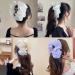 Bow Bubble Clips Bow Hair Claw Clips Claw Clips For Thick Hair Thick Hair Claw Clips For Long Hair Hair Clips for Thin Hair Women Large Puffy Chiffon Elegant Bubble Bow Hair Claw Clip (2pcs-D) - Buy Online on GoSupps.com