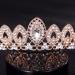 Rose Gold Rhinestone Crystal Tiara Crown for Women - Ideal for Birthday, Pageant, Wedding, or Prom - Buy Online on GoSupps.com