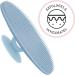 S&T INC. Silicone Body Scrubber and Shower Brush - Gentle Exfoliating Soft Bristle Brush - 3.5x4.5 Inch - Blue - 1 Pack - Buy Online on GoSupps.com