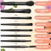Tioncy 12 Sets Travel Makeup Brush Set Brushes Bag Bridesmaid Gift Synthetic Fibre Face Make up Brushes Angled Blush Brush for Wedding Bridal Shower Favors Bachelorette Party Gift (Black) - Buy Online on GoSupps.com