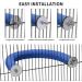 TeTupGa U Shape Parrot Perch Stand Toy - Blue Large | Cage Accessories for Conure, Budgie, Cockatiel | Paw Grinding Clean Stick, Exercise Platform - Buy Online on GoSupps.com