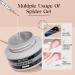 MIZHSE Clear Spider Gel + 6 Colors Chrome Nail Powder Set for Metallic Mirror Effect Nail Art - DIY Manicure Kit - Buy Online on GoSupps.com