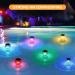 Lotvic Solar Floating Pool Lighting - 2 Pack Waterproof LED RGB Night Lights for Pools & Water Parks - Buy Online on GoSupps.com