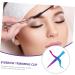 Mikinona 1 Set gradient eyebrow brush aldult tweezers for facial hair eyebrow trimming eyebrow trimming clip tool Fake eyelashes Eyelash curler double-end eyebrow tweezers - Buy Online on GoSupps.com