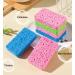 12-Count Non-Scratch Compressed Cellulose Kitchen Sponges - Natural Dish Sponge with Funny Cut-Outs for Kids - Multicolor - Buy Online on GoSupps.com