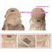 20 Blonde Lace Front Wig Human Hair 13x4 HD Transparent Lace Frontal 10A Brazilian Virgin Hair Pre Plucked with Baby Hair 150% Density - 20 Inch 613 Blonde Wig - Buy Online on GoSupps.com