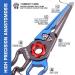 XTOUC Fishing Pliers | Titanium Alloy Clamp Head | Saltwater Resistant | Hook Remover & Line Cutter | Blue & Gray - Buy Online on GoSupps.com