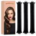 3 pieces of curls without heat Heatless Curls Band Lockenwickler overnight overnight curls curlers without heat suitable for every hair type overnight overnight curls without heat for long hair black