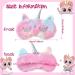 Cute Animal Sleep Mask Set - 6 Pcs Soft Plush Blindfolds for Women, Girls, and Kids - Unicorn, Cat, Rabbit Designs - Funny and Colorful Eye Covers for Travel and Sleepover Games - Buy Online on GoSupps.com