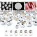 Rhinestones 2000 Pcs Crystal Nail Rhinestones Flatback Gems for Crafts Clothes Make Up 6 Sizes Nails Round Rinestone Gems Set for Craft Face Nail Art - Buy Online on GoSupps.com