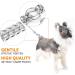 HAPPY HACHI Half Check Dog Collar | Martingale Collar for Medium to Large Dogs | Training and Walking Collar | Silver, Size S 30-43cm - Buy Online on GoSupps.com