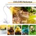 2-Piece UVB Reptile Heat Lamp Set with 240cm Cable & Dimming Switch - 360 Flexible Clip for Turtles & Aquariums (No Bulb) - Buy Online on GoSupps.com