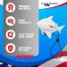 SandShark Premium Floating Anchor Marker Buoy - High Visibility for Beach, Lake, Sandbars - Red White Blue - Buy Online on GoSupps.com