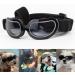 NAMSAN Small Dog Goggles UV Protection Adjustable Clear Sungalsses for Dogs - Windproof and Easy to Wear Puppy Glasses in Clear Black - Buy Online on GoSupps.com