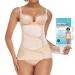 2 in 1 Postpartum Belly Band Abdominal Binder C-Section Recovery Belt Belly Wrap Skin-Friendly Waist/Pelvis Belt Compression Wrap for Post Surgery Natural Recovery(Beige,Medium) Medium Beige
