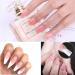 Bebochoi 200 pcs Silk Fiberglass Nail Extensions Set with 2 Tweezers | Nail Art Accessories for Salon & Home Use - Buy Online on GoSupps.com