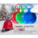 Femont Ski Scooter Snow Sled Board for Outdoor Sports - Cold-Resistant Snowboard Sleigh Kick-Scooter with Strength Handle - Winter Toys for Snow Grass Sand Sliding - 3 PCS - Buy Online on GoSupps.com