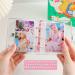 SZHTSWU 20 Sheets 40 Pockets 3 Inch Mini Photo Album in Loose Leaf Refillable 3-Rings Transparent Photocard Binder Kpop Photocard Holder Book with Cute Pendant for Picture Cards Storage (Pink Rabbit) - Buy Online on GoSupps.com