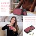 Buy Soonic Leather Protective Cover for Samsung Galaxy A34 5G - Magnetic Wallet Case with Card & Coin Compartments Folding Design Red - Buy Online on GoSupps.com