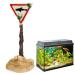 Aquarium decoration Harz Hai-Warnschild Funny Fish Tank Ornament Decoration Aquarium Aquarium Aquarium Landscape for Underwater Decoration Aquarium Fish Pond (White) D-White
