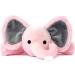 KINREX Baby Pacifier Holder - Soft Elephant Stuffed Animal with Binky Clip for Newborn Boys & Girls | Pink, 18 cm - Buy Online on GoSupps.com