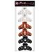 RC Roche 6-Pack Vintage Hair Clips for Women - Slide-Resistant Thick Hair Grippers in Transparent Brown & Black - Strong Hold - Buy Online on GoSupps.com