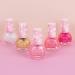 Three Cheers for Girls Pink & Gold Hexagon Shimmer Nail Polish Set - 5 Pack Non-Toxic Kit for Kids & Teens, Ages 8 - Buy Online on GoSupps.com