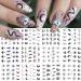 Star Moon Nail Art Sticker Eyes Nail Water Transfer Slider Decals Butterfly Leaves Moon Snake Design Gothic Nail Stickers Luxury Designer Nail Art Supplies DIY Nail Tips Decoration for Women 12 Sheets K15