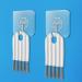 Multi-Functional Crimp Slot Cleaning Brush Groove Slot Cleaning Brush Can Brush Cup lid Keyboard Slot air Cushion Comb Drain Tray etc. One in Grey and one in White - Buy Online on GoSupps.com
