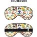 Japanese Mushroom Print Eye Mask | Soft Light-Blocking Unisex Sleeping Mask | International Shipping - Buy Online on GoSupps.com