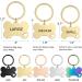 Custom Engraved Stainless Steel Pet ID Tag - Personalized Bone & Paw Shaped Dog Name, Address, and Phone - Gold Small - Buy Online on GoSupps.com
