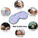 Watercolor Sea Shell Sleep Mask for Women - Adjustable Eye Shades with Elastic Strap for Comfortable Sleep - Buy Online on GoSupps.com
